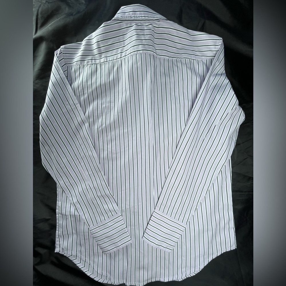 J.Crew Size 00  Garçon classic shirt in striped cotton poplin In Vintage Lilac - Picture 9 of 13
